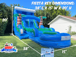 2 1663270240 20' Fiesta Key Double Lane Slide ⭐️