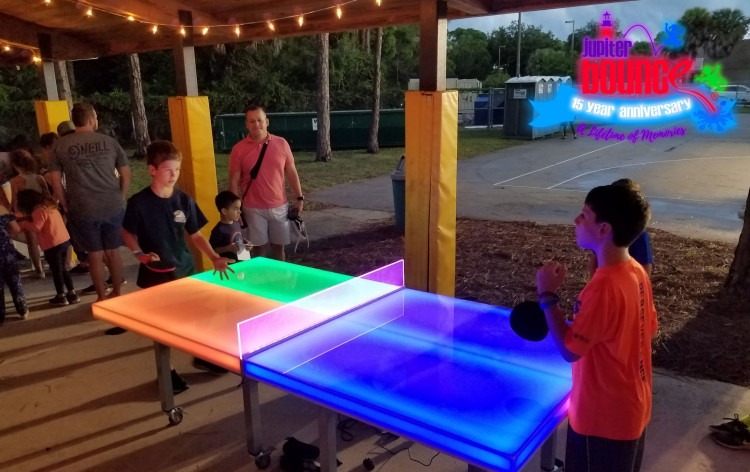 LED Ping Pong Table (Must be placed undercover)