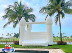 White Bounce House - Castle (Attendant Required)