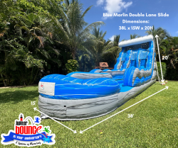 Blue20Marlin20Dimensions 1714411364 20' Blue Marlin Double Lane Slide