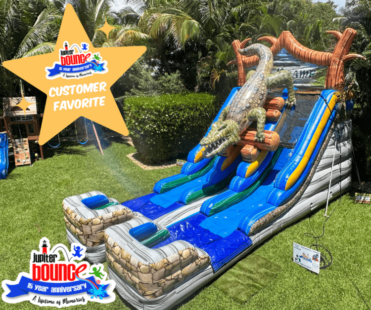 The Gator Swamp Double Lane Slide⭐