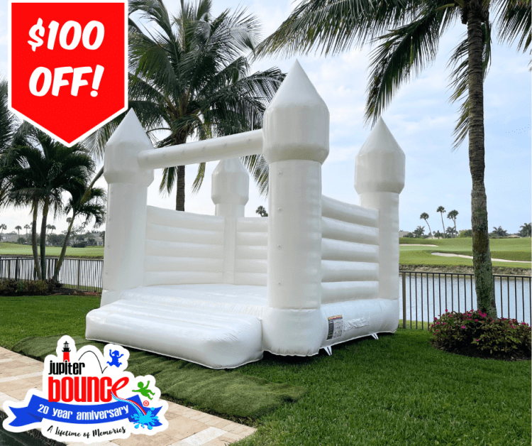White Bounce House - Castle (Attendant Required) White Bounce House - Castle (Attendant Required)