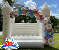 Seasonal20Touches2020242018 1769714968 White Bounce House - Castle (Attendant Required)