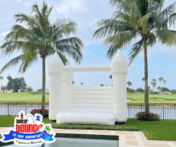 White Bounce House - Castle (Attendant Required)