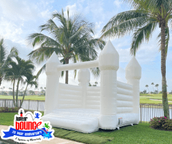 Seasonal20Touches2020242021 1769714968 White Bounce House - Castle (Attendant Required)